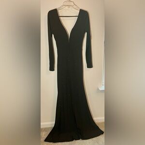 Lulu’s M long black sparkly dress